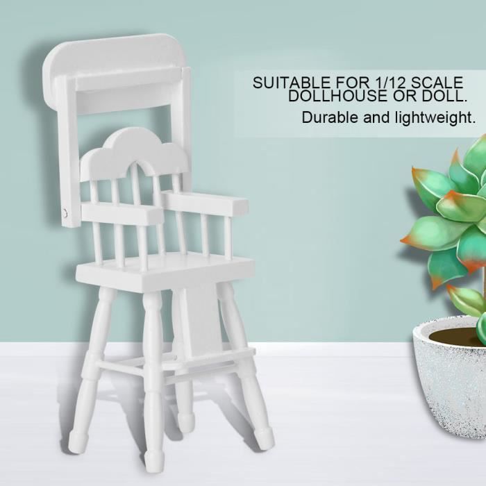MINI BANC DE Maison Poupée Chaise Meubles Échelle 1 12 Miniatures Décor