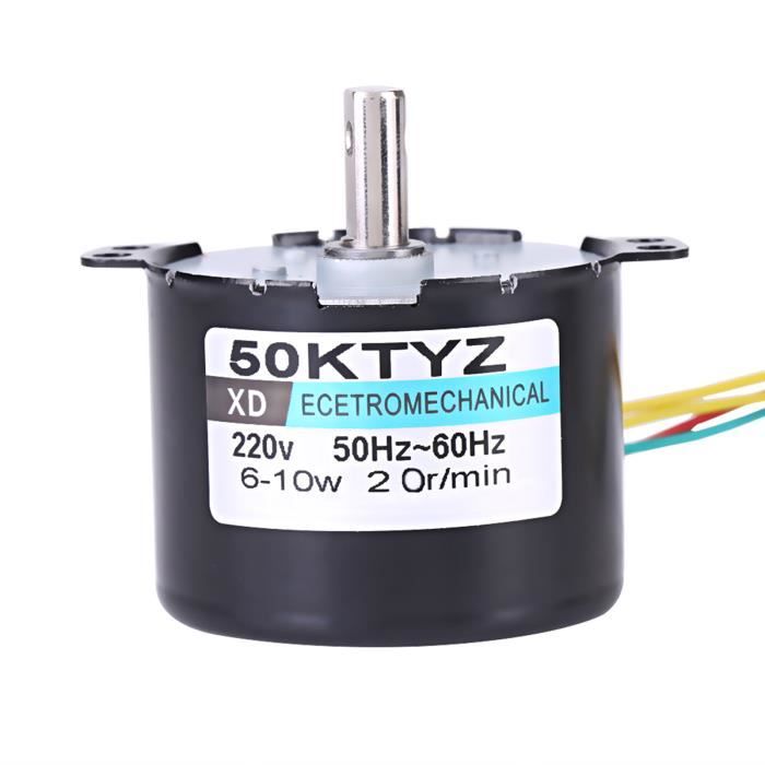 (20RPM)Moteur Electrique Moteur Synchrone à Aimant Permanent CW/CCW AC 220V 10W