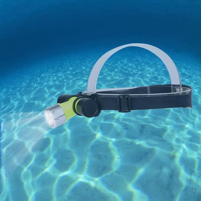 Lampe Torche de Plongée Sous-Marine Etanche à 100M 9000 Lumens 7 Led Cree XM-L L2 Skay Ray SY-7