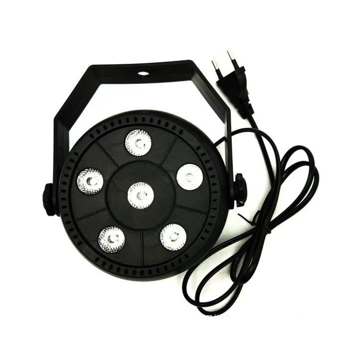 Ibiza LEDSPOT10W - Projecteur LED RGBW 10W Éclairage De Scène Portable Noir
