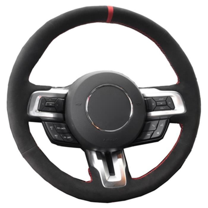 Housse De Volant De Voiture En Cuir Noir Cousue à La Main, Pour Honda CR-V CRV 2002 2003 2004 2005 2006, Black Line