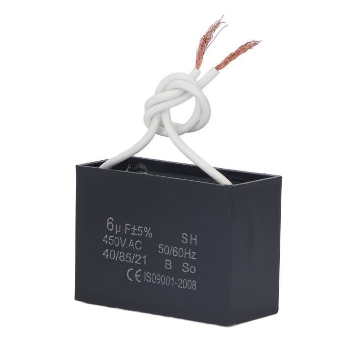 Condensateur De Démarrage Moteur 40µF 450V - Universel 50/60Hz - Pour Moteurs Électriques, Ventilation, Pompes