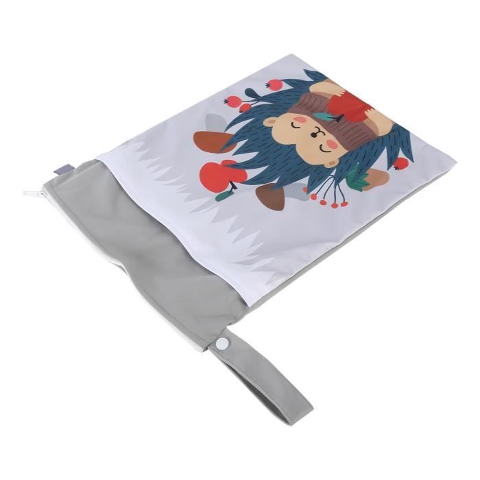 OTraki Sacs à Linge Imperméables Et Réutilisables Avec Poignée, Sac à Langer En Tissu, Organiseur De Vêtements Sales, Sac Lavable Pour Salle De Sport, Natation, Voyage, Plage, Piscine, Noir/blanc