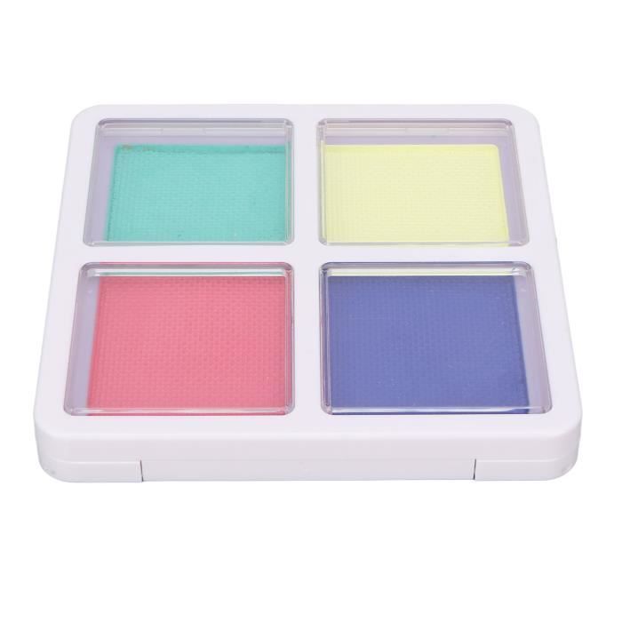 Kit Maquillage Enfant 42 Couleurs - Peinture Visage & Corps - Hypoallergénique - 11 Pinceaux + Pochoirs - Fêtes