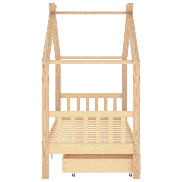 Lit de repos - QQMORA - 3 places - Bois de pin massif - 90x200 cm