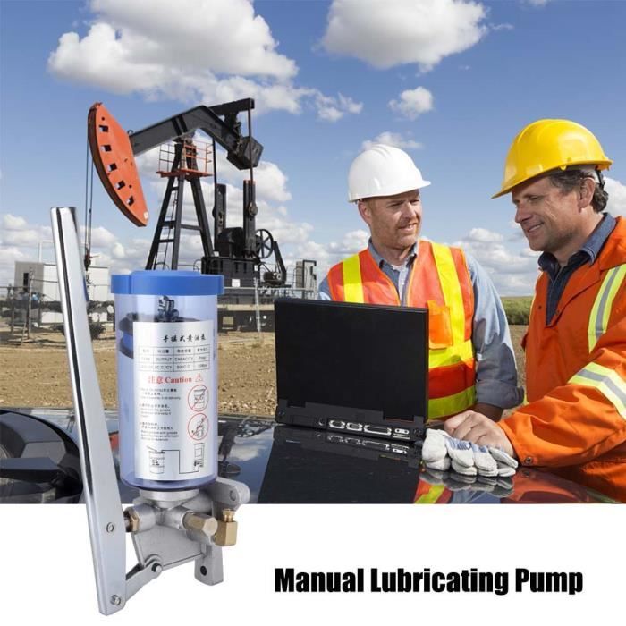 Pompe à Lubrifiant Manuelle En Aluminium - Haute Pression 15 Kgf/cm², Débit 8cc, Réservoir 500cc - Pour Huile N20 à N1000 - 11