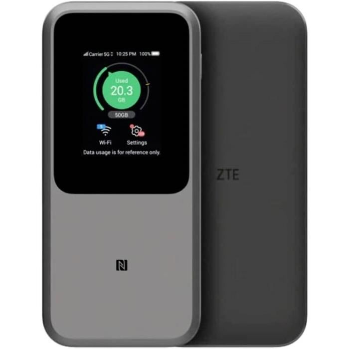 ZTE MU5120 Point daccès Wi-Fi 5G mobile 3800 MBit/s gris