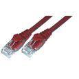MCL Câble réseau FCC6M-3M/R - 3 m catégorie 6 - 1 x RJ-45 mâle - 1 x RJ-45 mâle - Rouge-1