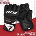 Gants MMA RDX, gants de combat en cage, gants de Muay Thai pour le sparring, boxe combat gant pour le grappling, noir-1