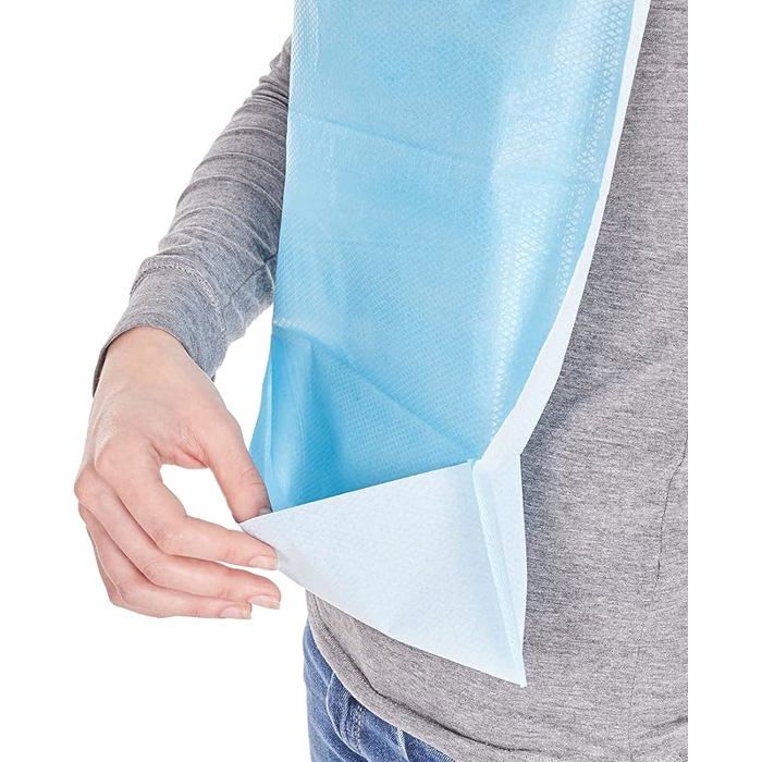 Bavoirs Jetables Adultes Et Enfants KMAKII Avec Ramasse-Miettes - Imperméables - Lot Pratique