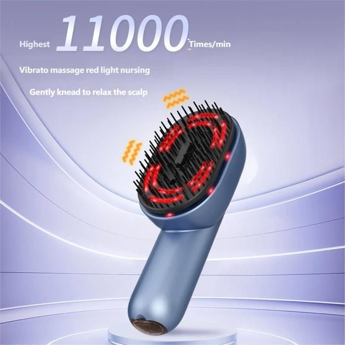 Brosse de Massage Cuir Chevelu Électrique Vibration pour Soins Huile — free download