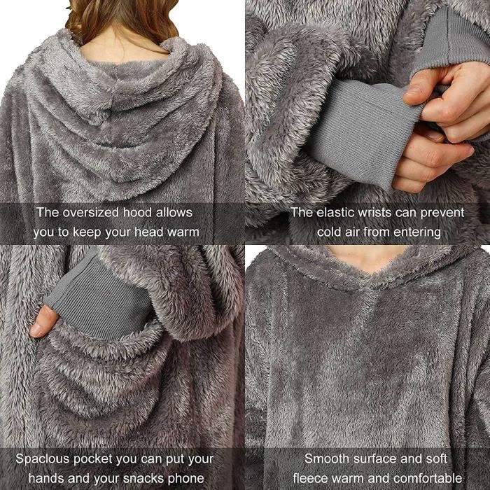 Fleece blanket hoodie hot sale
