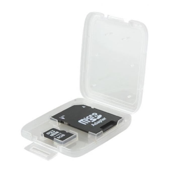 Adaptateur SD + Boite de Rangement en plastique Micro SD