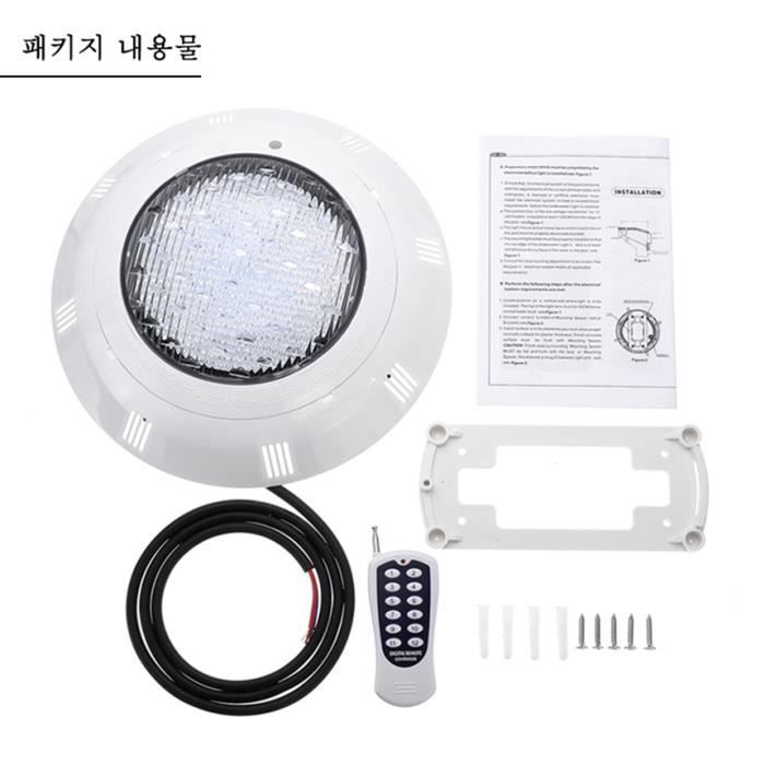 Projecteur LED RGB 35W Pour Piscine | Éclairage 12V Avec Télécommande | IP68 Étanche | 19 Programmes Couleurs