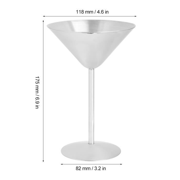 ROL® Bar à eau en verre de champagne à vin à cocktail en acier ...