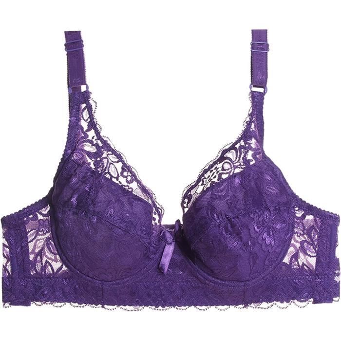 Soutien-gorge Dentelle Avec Armatures Et Push-up – Maintien Solide, Pour Grande Poitrine, Bretelles Réglables, Léger Et Doux
