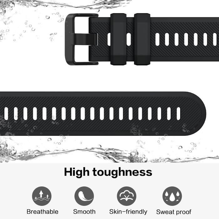 Bracelet De Montre En Silicone (pour Amazfit Bip-Color T) 20 22 Mm Pour Xiaomi Amazfit GTR 3/4