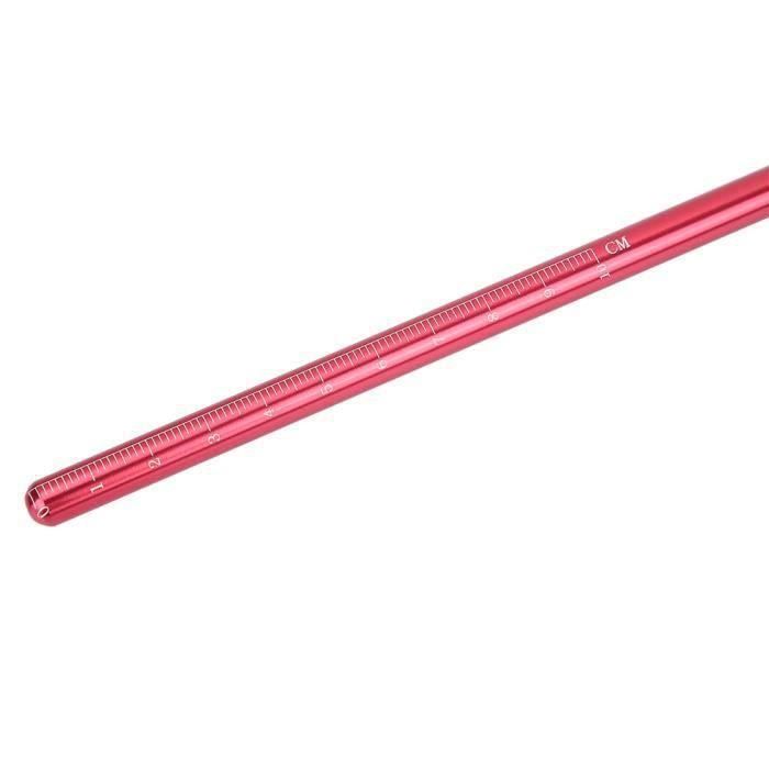 Pointeur De Plongée En Alliage Aluminium – 34 Cm, Échelle 15 Cm, Dragonne Paracorde 7 Brins, Bleu Roi, Poids 72 G, Pour Plongée