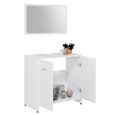 Ensemble de meubles de salle de bain - JILI - Blanc - Design classique & Premium-2