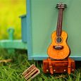 BRICOLAGE à la main En Bois Dollhouse Jouets Miniature Modèle Kit Avec Meubles Assemblage maison de Poupée LED + Musique + Commande -2