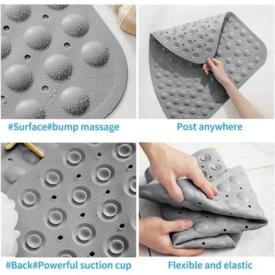 60x90cm Tapis Douche Antiderapant avec Ventouses et Trous de Drainage 60x90cm Tapis Douche Antiderapant avec Ventouses et Trous de Drainage