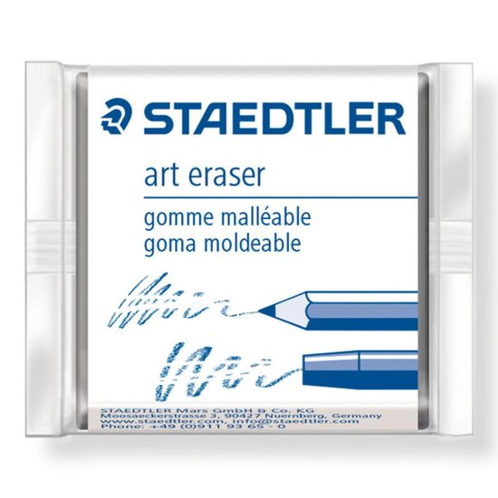Gommes Artistiques Staedtler - Lot Avec 1 Gomme Mie De Pain Et 1 Gomme Poudre - Pour Dessin, Fusain, Pastel