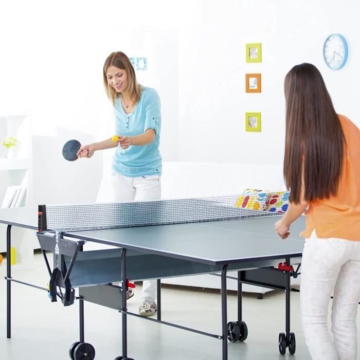 Filet De Ping-Pong De Remplacement – 180x14 Cm, Coton/Polyester, Corde Aux Extrémités – Pour Écoles, Loisirs – Noir