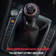 Couvercle de démarrage de levier de vitesse de voiture en cuir ABS pour VW Volkswagen Golf 7 A7 MK7  -6 Speed-Gear Shift-3