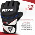 Gants MMA RDX, gants de combat en cage, gants de Muay Thai pour le sparring, boxe combat gant pour le grappling, noir-3