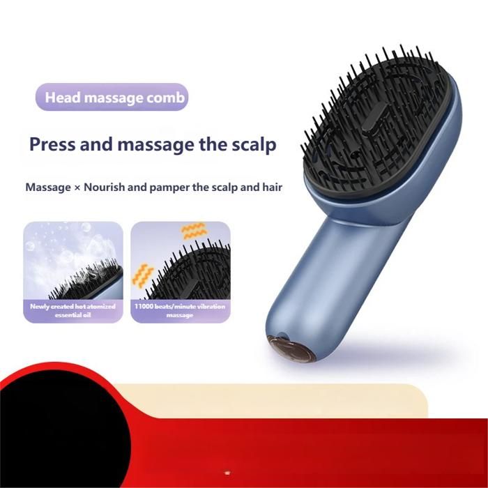 Brosse de Massage Cuir Chevelu Électrique Vibration pour Soins Huile — free download