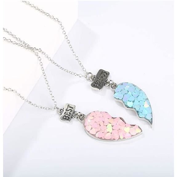 Collier D'amitié Lapin - 2 Pièces - Or - Cadeau Mignon Pour Filles, Ados Ou Meilleure Amie