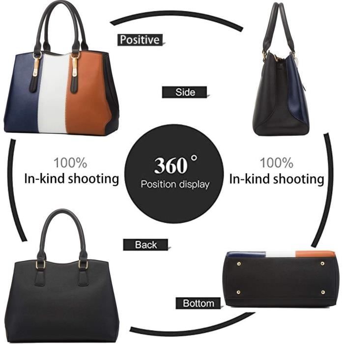 Sacs Portés Main Femme Mode Cuir Verni Pu Cuir Sacs Portés Épaule Sacs