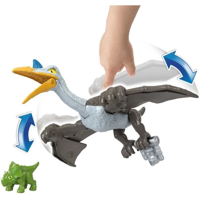 Quetzalcoatlus, figurine avec détails réalistes et ailes mobiles, jouet Quetzalcoatlus, figurine avec détails réalistes et ailes mobiles, jouet