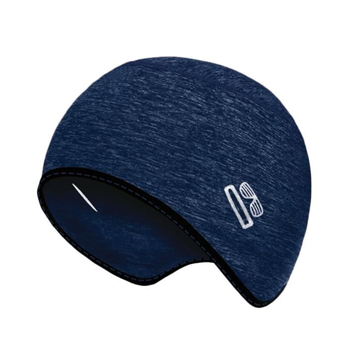 Bonnet Thermique Sous Casque Pour Vélo, Ski, Moto - Polaire Coupe-vent - Taille Unique - Gris - Avec Protection Oreilles