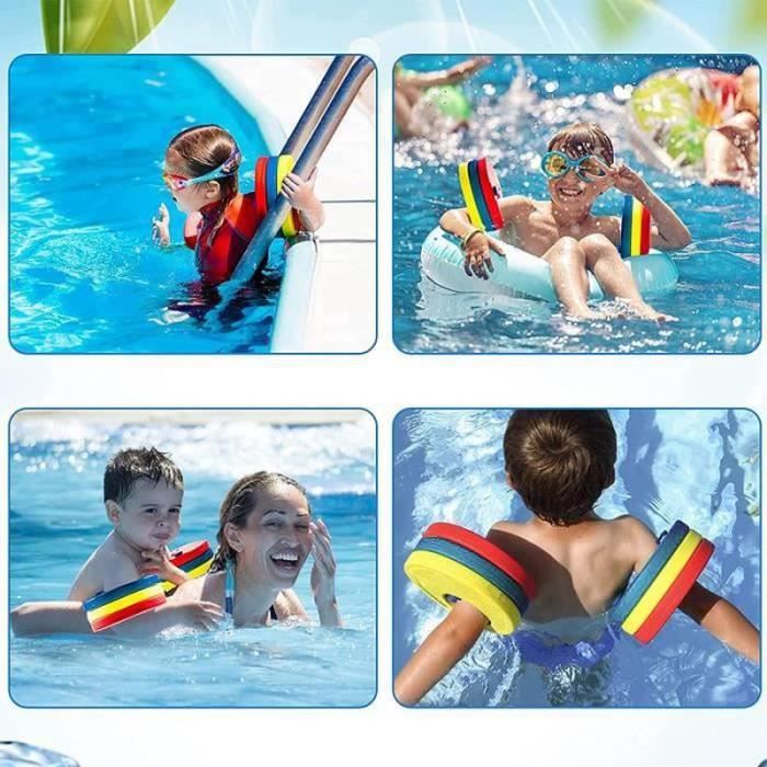 Lucky-Brassards de Natation pour Enfants Lot de 6 EVA Float Disques Colorés  Brassards pour Enfants 3-10Ans Apprendre À Nager