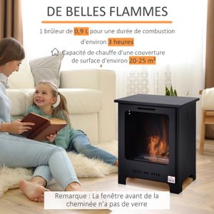 Cheminée éthanol Murale GOLF QUBE TÜV avec vitre 5903751223047