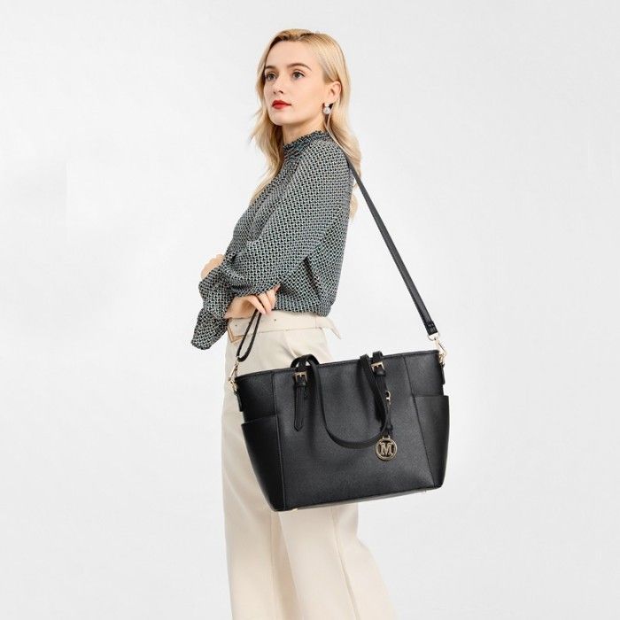 Sac à Main Grand Format Mabecol - Simili Cuir, Bandoulière Ajustable, Fermeture Magnétique, Pour Travail Shopping