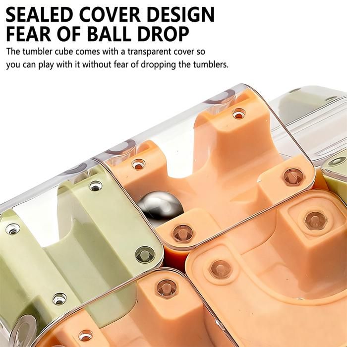 Grand Cube Labyrinthe 3D - Jeu 6.9cm ABS Puzzle Maze Sphère Roulante Éducatif | Apaisement Stress Et Développement Logique Casse-Tête Pour Adultes