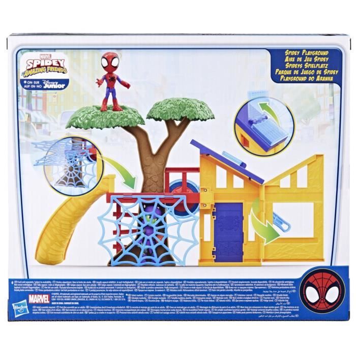 Marvel Spidey et Ses Amis Extraordinaires, Coffret Spidey et Arachno-Bolide, Figurine Spidey avec véhicule et Accessoire, Jouets préscolaires