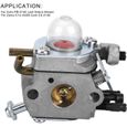 Kit de Carburateur pour Echo PB‑2155 Souffleur Débris de Feuilles pour Zama C1U‑K43B ES‑2100 en Aluminium-YIDD-0