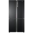Réfrigérateur multi-portes Haier HTF-610DSN7 Noir - Total No Frost - A++ - 610L - Antibactérien-0