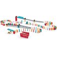 Circuit de dominos en bois - HAPE - Usine Robot - 3 ans et plus - Multicolore - Jouet-0