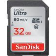 Carte mémoire SANDISK SDHC Ultra 32GB- Cl.10- 80MB/s-0