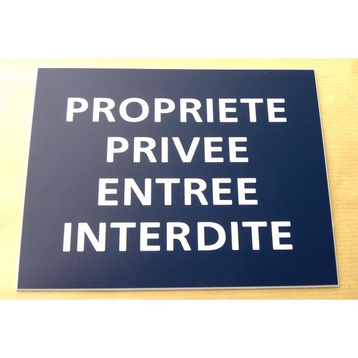 plaque gravée panneau "PROPRIETE PRIVEE" SIGNALETIQUE FT 150 X 200 MM 