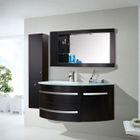 SIMBA SRL Black Ambassador – Meuble de Salle de Bain 120 cm Colonne et Lavabo inclus