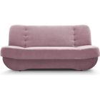 E-MEUBLES Canapé en lit Convertible avec Coffre de Rangement 3 Places Relax clic clac Banquette BZ en Tissu Pafos Rose