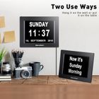 EXCELVAN DC8001 Horloge Calendrier - 8 pouces LCD Non-Abrégée - Senior / Alzheimer et Enfant