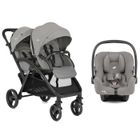 JOIE - Poussette Duo Evalite Double I-snug 2 Pebble Joie