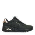 Baskets Skechers UNO-GOLDEN AIR 177094-BBK - Femme - Noir - Lacets - Décontracté