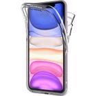 PHONILLICO Coque pour Apple iPhone 11 - Silicone Intégrale Transparent Protection Souple Tactile 2 Parties Avant Arrière Emboitable